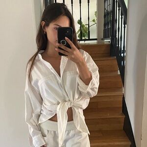 Vince White Lightweight Shirt